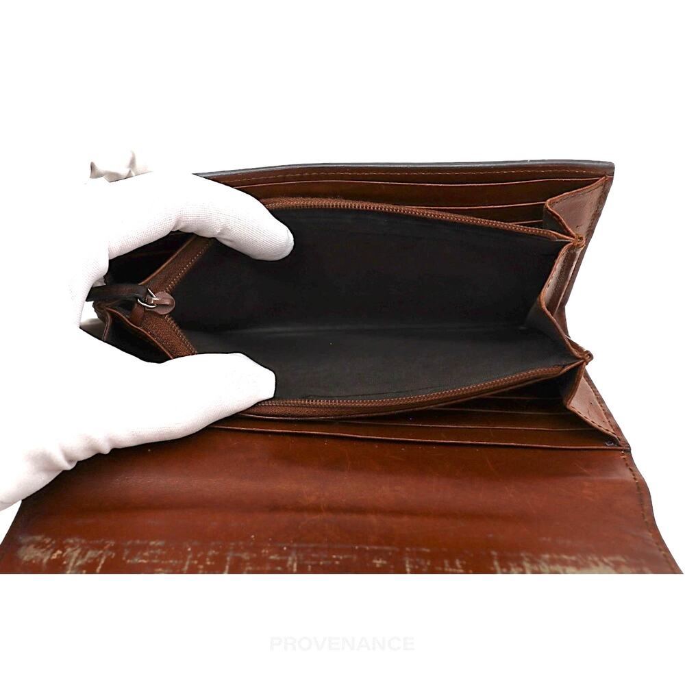 🔴 Gucci Snap Long Wallet - GG Supreme Brown - Picture 8 of 11